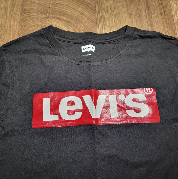 Levi's Youth Black Logo T-Shirt Size Medium 10-12Y - Picture 4 of 8